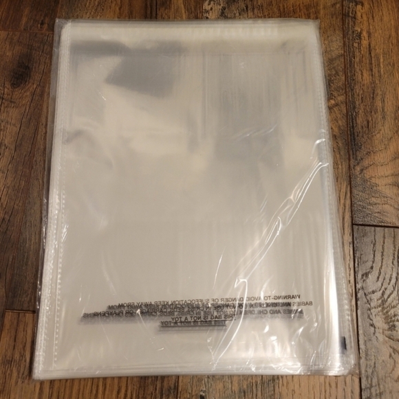 25- 6x9 SUFFOCATION WARNING CLEAR POLY MAILERS - Picture 4 of 4